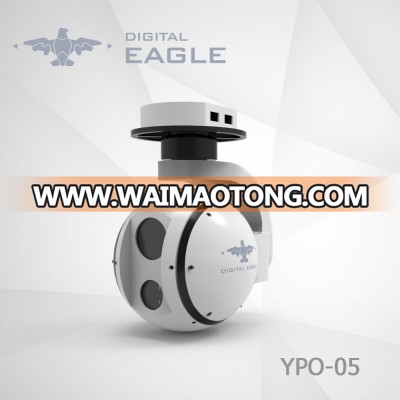 Military gyro stabilized marine surveillance IP camera with auto tracking and LRF function