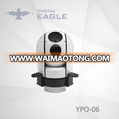 DE YPO-06 HD EO/IR camera 2 axis gimbal for fixed wing uav invistable IR camera 360 degree gimbal